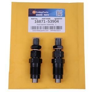 2 Pcs Fuel Injector Assembly 16871-53904 for Kubota Engine Z482 Z602 Tractor BX1860 BX1870 BX2360 BX23S BX25