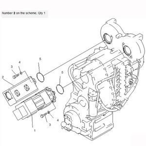 Pump Assembly 234-60-65100 for Komatsu Grader GD705A-4  GD705A-4A-N