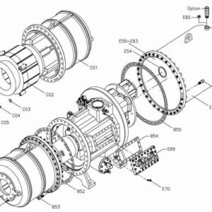 Hanbell RC2-1020 Screw Compressor Part List for Bearing Seat