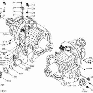 Hanbell RC2-100 Screw Compressor Part List for Compression Casing